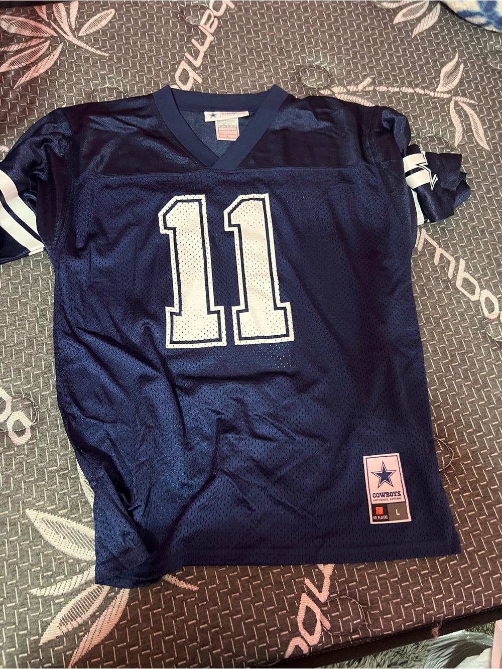 Dallas Cowboys #11 Navy Football Jersey